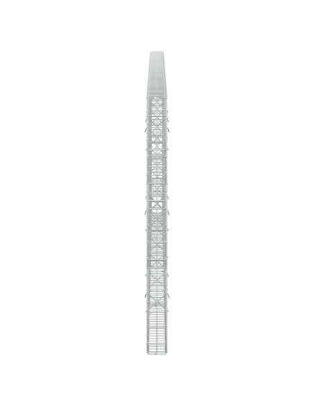 Gabione con filo da 5 mm e rete da 5x5 cm 400x10x150 cm