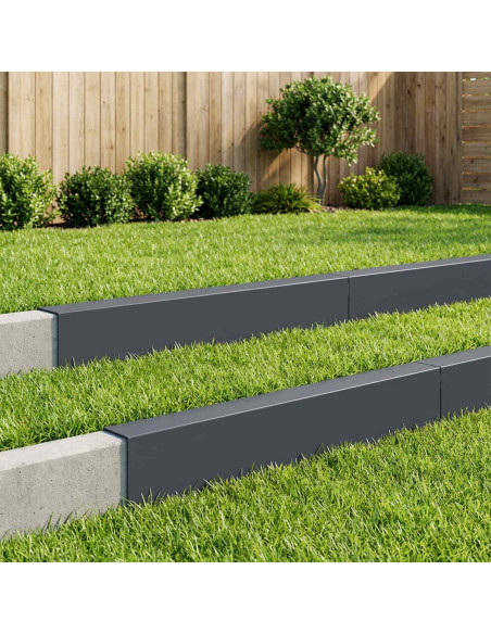 Profilo di copertura per giardino 10 pz 100 x 15 x 15 cm