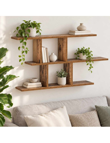 Scaffale da parete Legno antico 100 x 17 x 45.5 cm