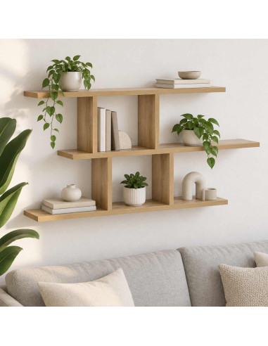 Scaffale da parete Rovere Artigianale 100 x 17 x 45.5 cm
