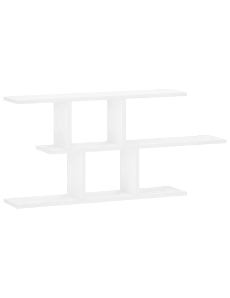 Scaffale da parete Bianco 100 x 17 x 45.5 cm Legno multistrato
