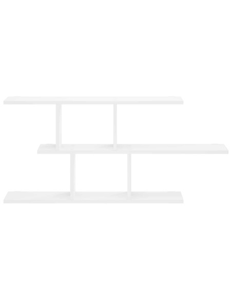 Scaffale da parete Bianco 100 x 17 x 45.5 cm Legno multistrato
