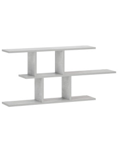 Scaffale da parete Grigio Cemento 100 x 17 x 45.5 cm 2