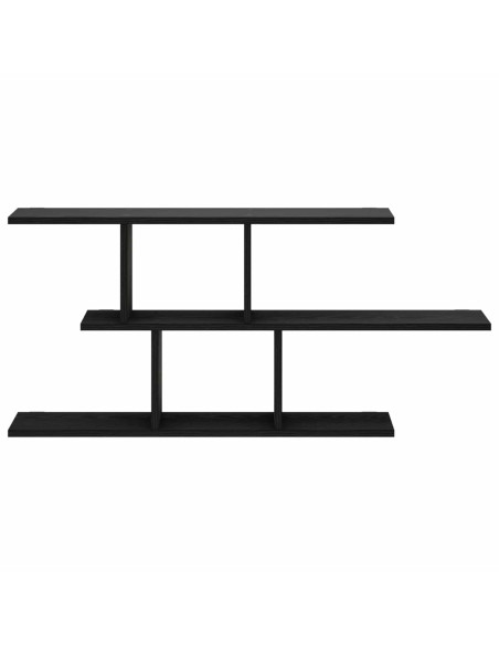 Scaffale da parete Rovere Nero 100 x 17 x 45.5 cm