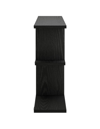 Scaffale da parete Rovere Nero 100 x 17 x 45.5 cm
