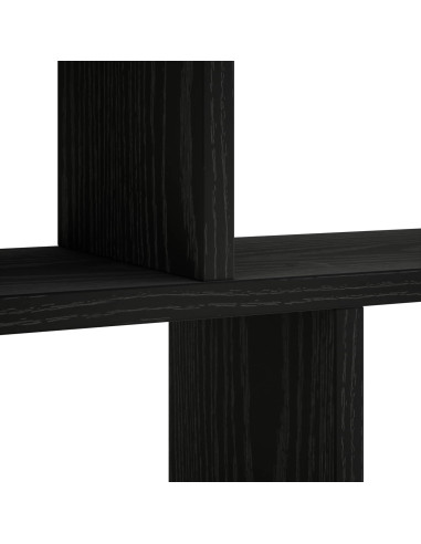 Scaffale da parete Rovere Nero 100 x 17 x 45.5 cm