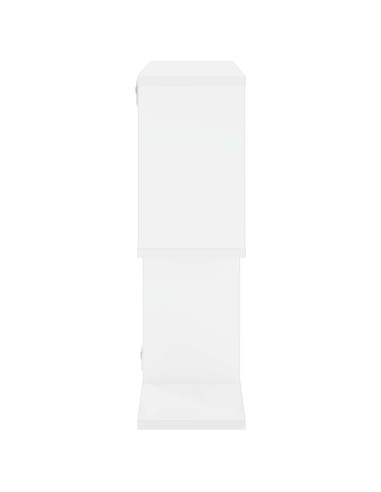 Scaffale da parete Bianco 72 x 17 x 55.5 cm Legno multistrato