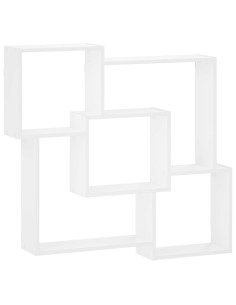 Mensola da parete Bianco 98 x 17 x 91 cm Legno ingegnerizzato 2