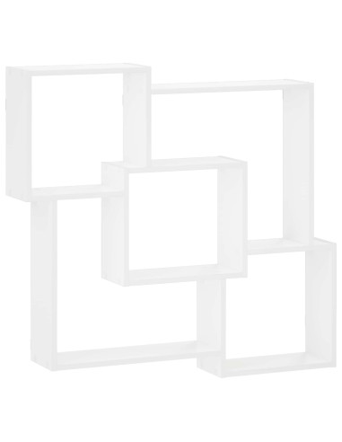Mensola da parete Bianco 98 x 17 x 91 cm Legno ingegnerizzato