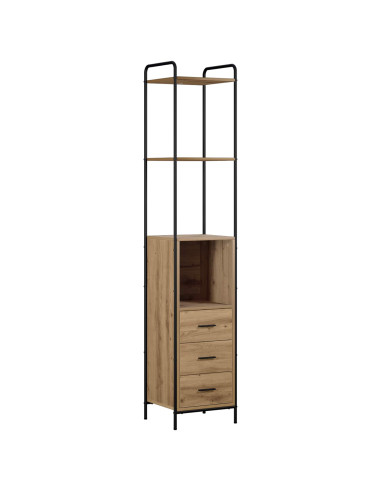 Set di Armadi da Bagno 4 pz Rovere Artigianale