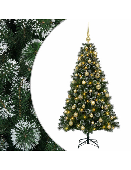 Albero di Natale Artificiale con Pallina 150 cm 150 LED