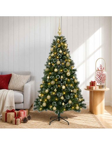 Albero di Natale Artificiale con Pallina 150 cm 150 LED