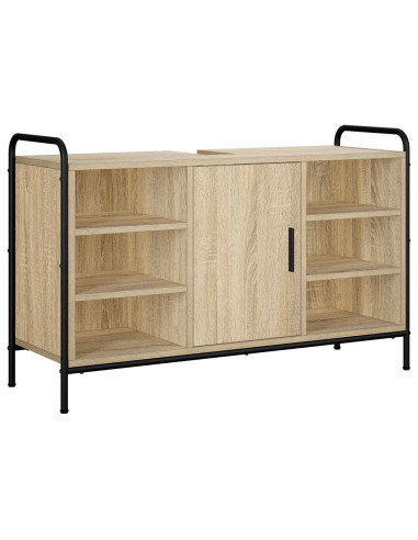 Set di Armadi da Bagno 3 pz Rovere Sonoma 40 x 36 x 109,5 cm