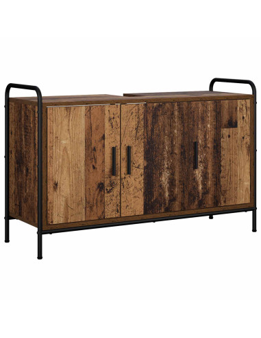 Set di Armadi da Bagno 3 pz Legno antico 40 x 36 x 109,5 cm