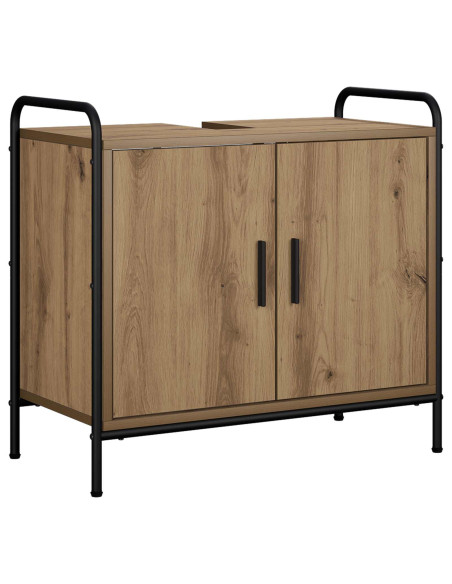 Set di Armadi da Bagno 3 pz Rovere Artigianale