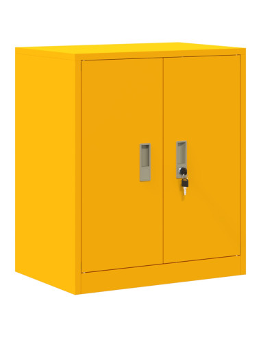 Armadio 2 pz Giallo Senape 60 x 40 x 210 cm Acciaio Bloccabile