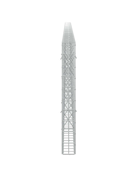 Gabione con Filo da 5 mm e Rete da 5x10 cm 700x10x100 cm