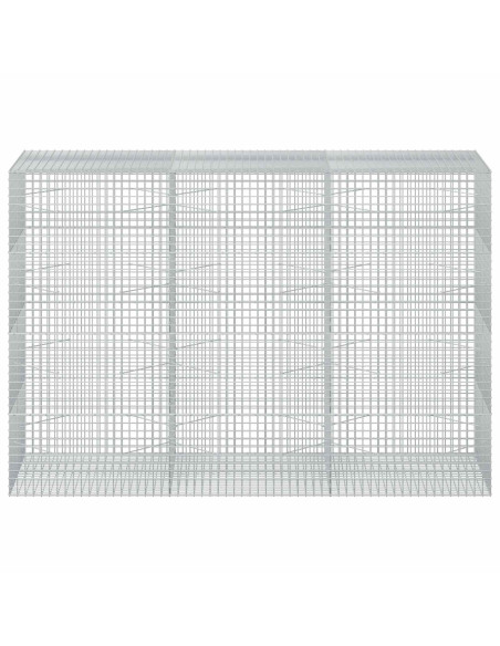 Gabion con Filo da 3,5 mm e Maglia da 5x5 cm 300x100x200 cm