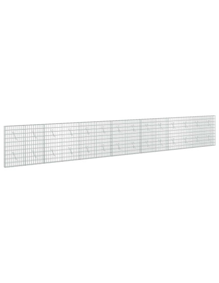 Gabione con Filo da 3,5 mm e Rete da 5x10 cm 700x10x100 cm