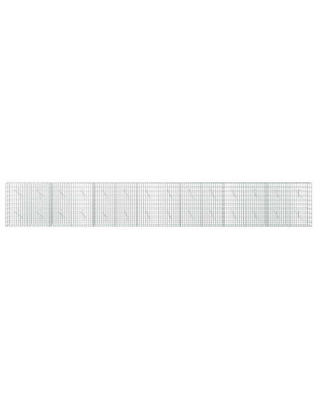 Gabione con Filo da 3,5 mm e Rete da 5x10 cm 700x10x100 cm