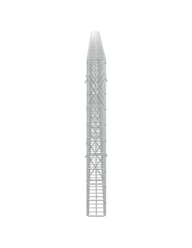 Gabione con Filo da 3,5 mm e Rete da 5x10 cm 700x10x100 cm