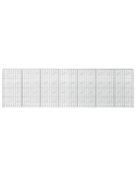 Gabione con Filo da 3,5 mm e Rete da 5x10 cm 700x10x200 cm