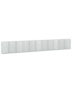 Gabione con filo da 5 mm e rete da 5x5 cm 1100x50x150 cm 2