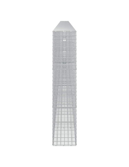 Gabione con filo da 5 mm e rete da 5x5 cm 1200x30x150 cm