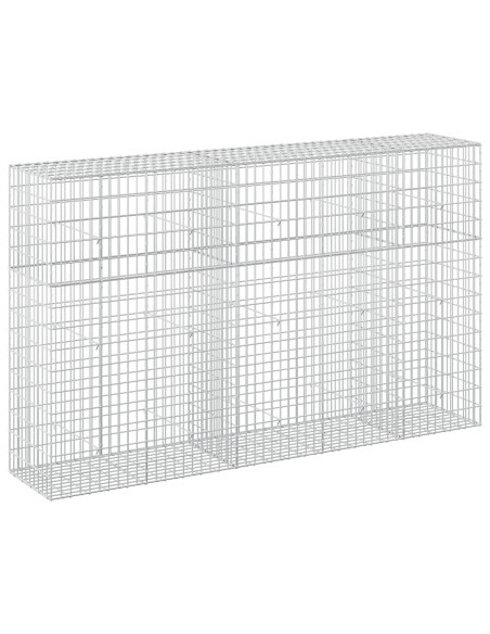 Gabione con Filo da 3,5 mm e Rete da 5x10 cm 250x50x150 cm
