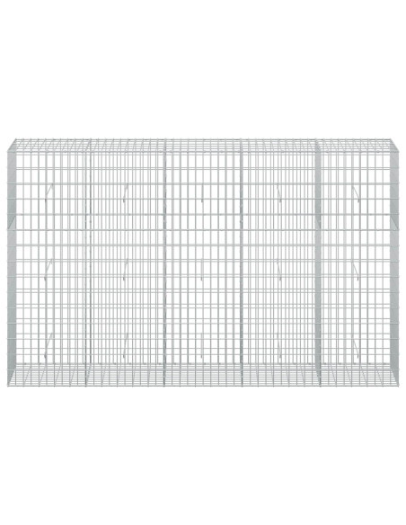 Gabione con Filo da 3,5 mm e Rete da 5x10 cm 250x50x150 cm