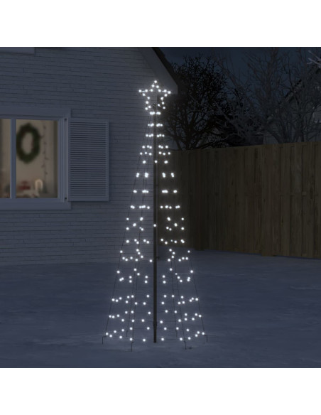 Albero di Natale LED con picchetti 220 LED Bianco Freddo 180 cm (solo AU)