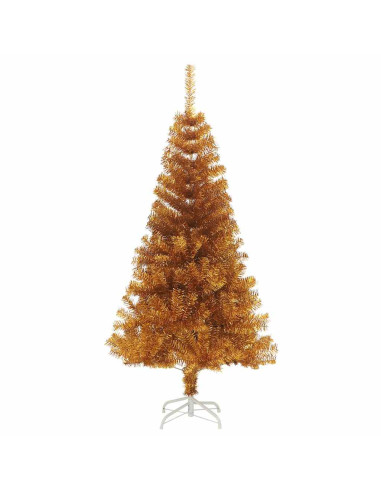 Albero di Natale Artificiale con Supporto Oro 150 cm PET