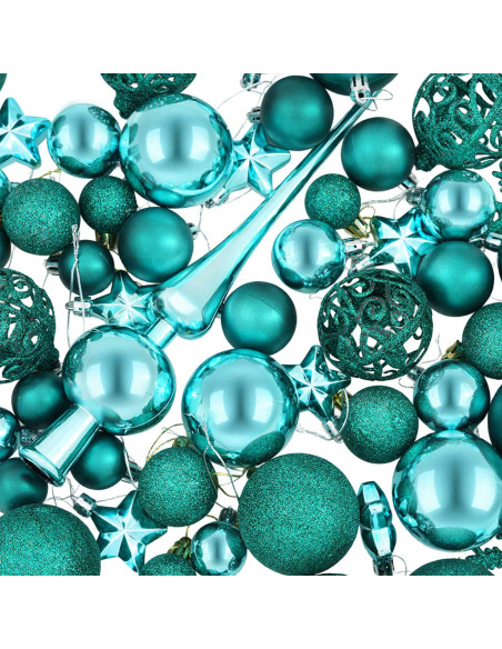 Set di Palline di Natale 111 pz Verde 6 cm Polistirolo