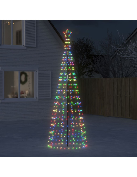 Albero di Natale a LED con Punte 570 LED Colorato 300 cm