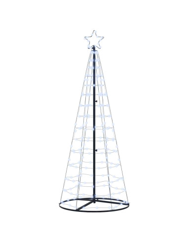 Albero di Natale LED con 390 LED Bianco freddo 250 cm Ferro