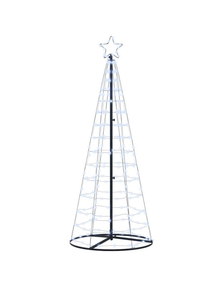 Albero di Natale LED con 390 LED Bianco freddo 250 cm Ferro