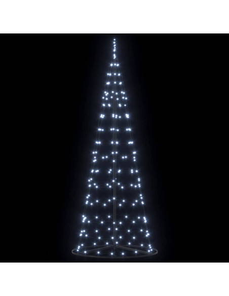 Albero di Natale LED con 390 LED Bianco freddo 250 cm Ferro