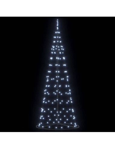 Albero di Natale LED con 390 LED Bianco freddo 250 cm Ferro