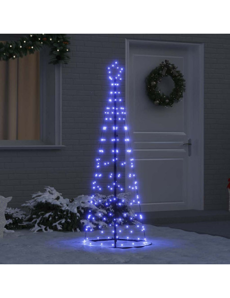 Albero di Natale LED con 390 LED con supporto Blu 250 cm Ferro