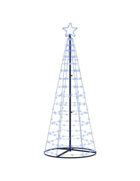 Albero di Natale LED con 390 LED con supporto Blu 250 cm Ferro