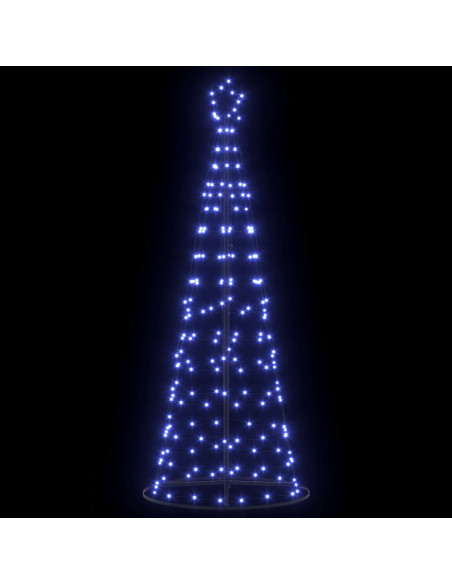 Albero di Natale LED con 390 LED con supporto Blu 250 cm Ferro