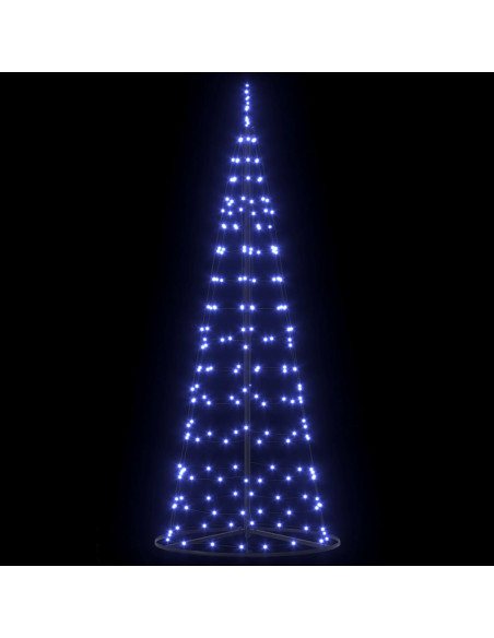 Albero di Natale LED con 390 LED con supporto Blu 250 cm Ferro