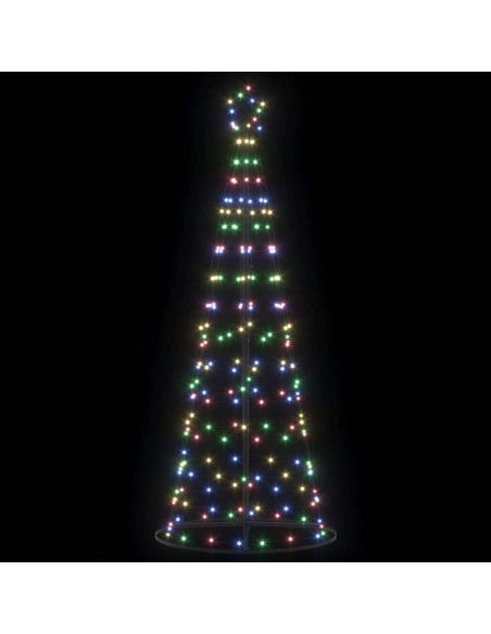 Albero di Natale LED EKENAS 250 cm 390 LED Multicolore Acciaio
