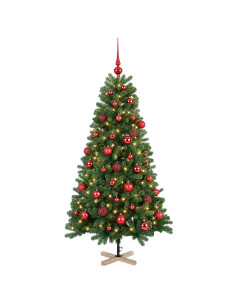 Albero di Natale artificiale con palline 120 cm 150 LED 2
