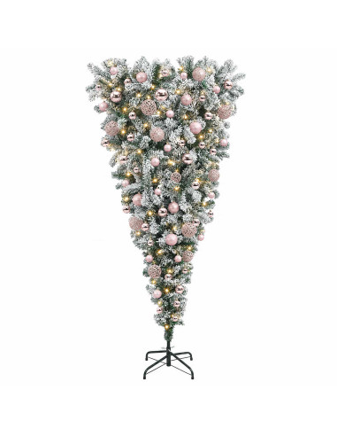 Albero di Natale artificiale rovesciato con rami snodati 180 cm