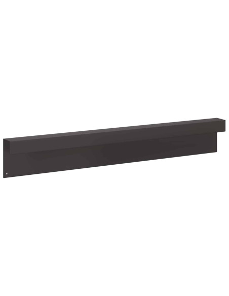 Profilo di copertura per giardino 2 pz 100 x 6 x 15 cm Acciaio