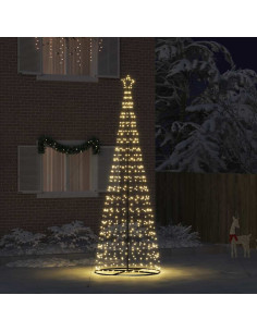 Albero di Natale LED EKENAS 400 cm 800 LED Bianco caldo Acciaio 2