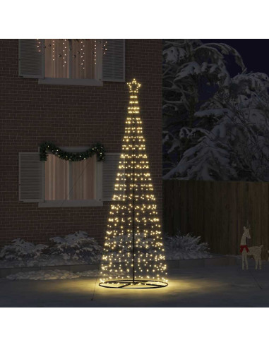 Albero di Natale LED EKENAS 400 cm 800 LED Bianco caldo Acciaio