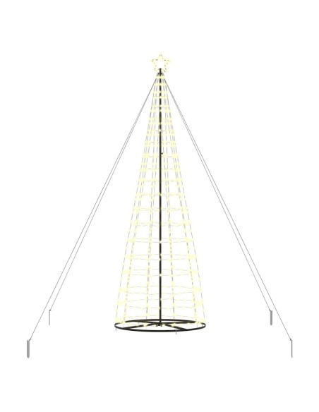 Albero di Natale LED EKENAS 400 cm 800 LED Bianco caldo Acciaio