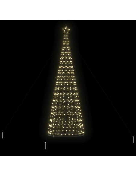 Albero di Natale LED EKENAS 400 cm 800 LED Bianco caldo Acciaio